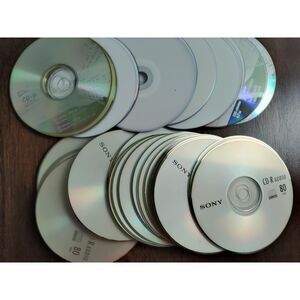 40 PCS Blank DVD CD Disc for Arts & Crafts Upcyling SONY CDR